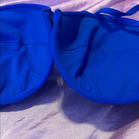 Vibrant Blue Triangle Bikini Top with Molded Cups - Picture 4 of 4